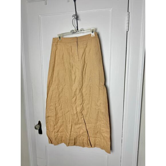 Vintage Y2K Apostrophe Fairy Bohemian Mid-rise Brown Long Maxi Skirt Women's 10 - Picture 1 of 9